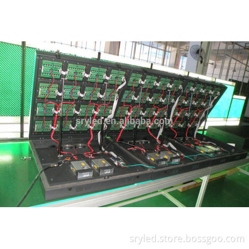 SRY street square road show led display screen led lamp bulb led display screen front open door cabinet